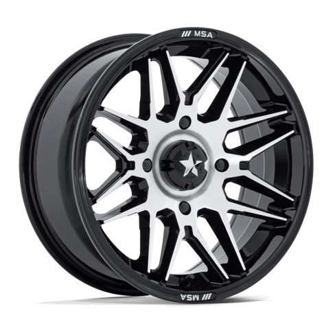 MSA Offroad Wheels M52 Radar Utv Gloss Black Machined