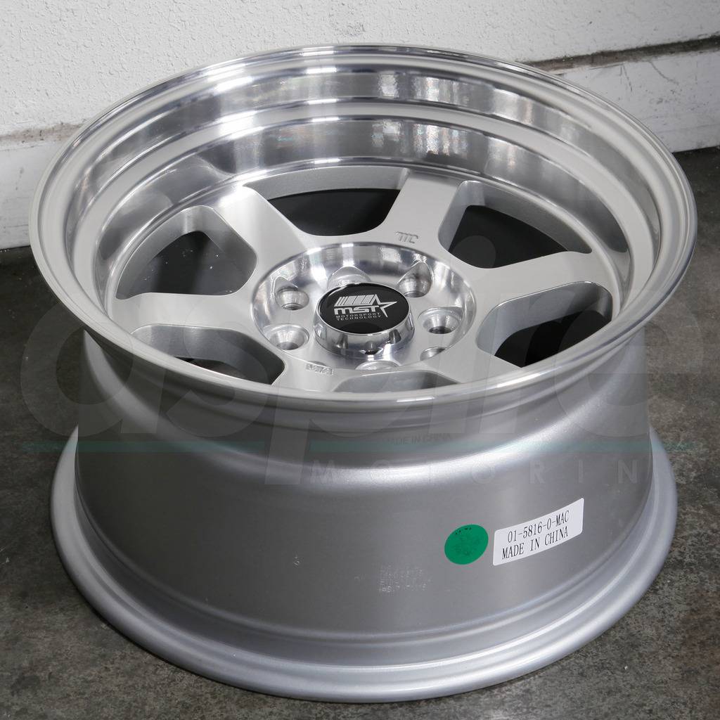MST Wheels Time Attack Silver Machined