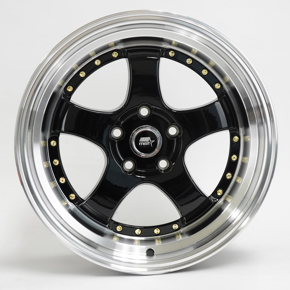 MST Wheels MT07 Black Machined Lip