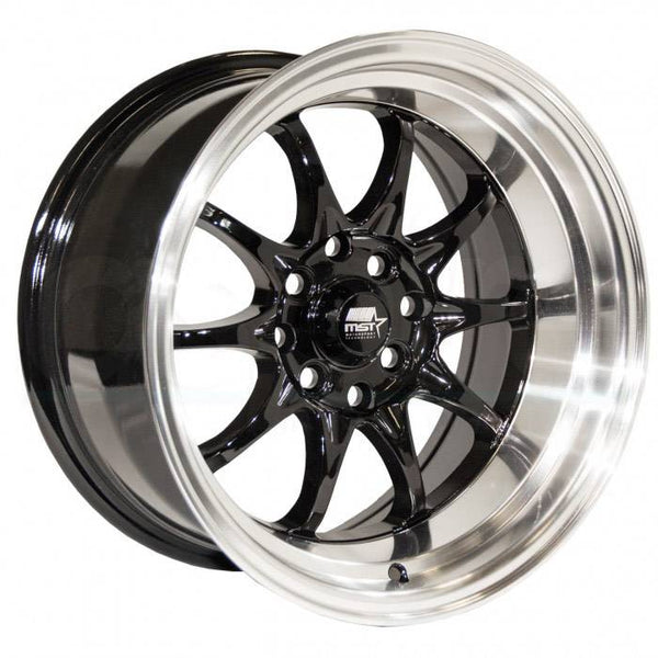 MST Wheels MT11 Black Machined Lip