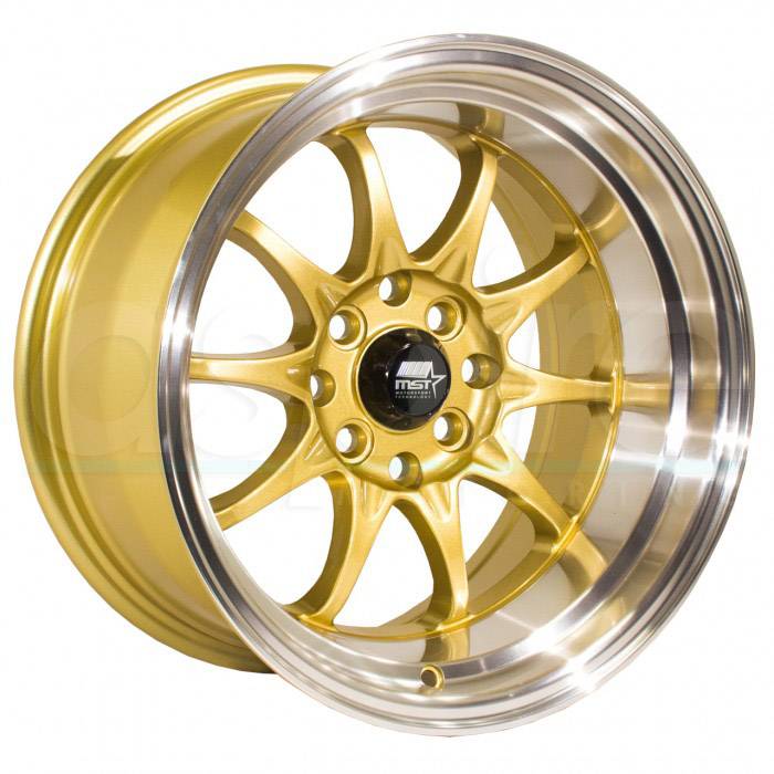MST Wheels MT11 Gold Machined Lip