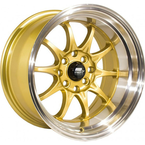 MST Wheels MT11 Gold Machined Lip