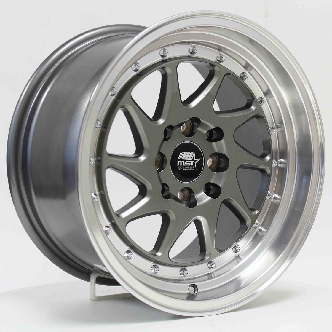 MST Wheels MT28 Gunmetal Machined Lip