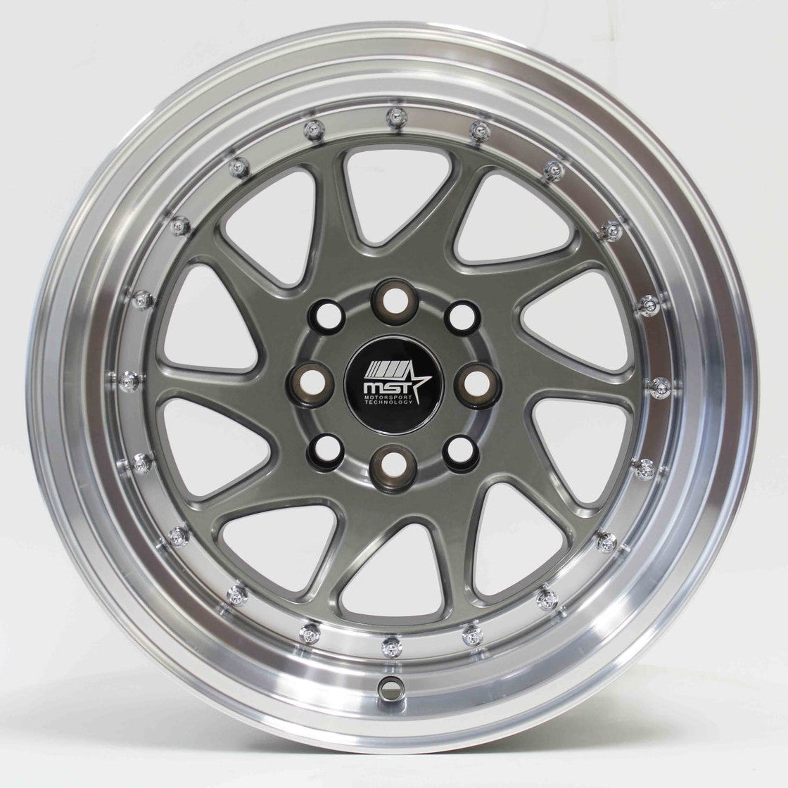 MST Wheels MT28 Gunmetal Machined Lip