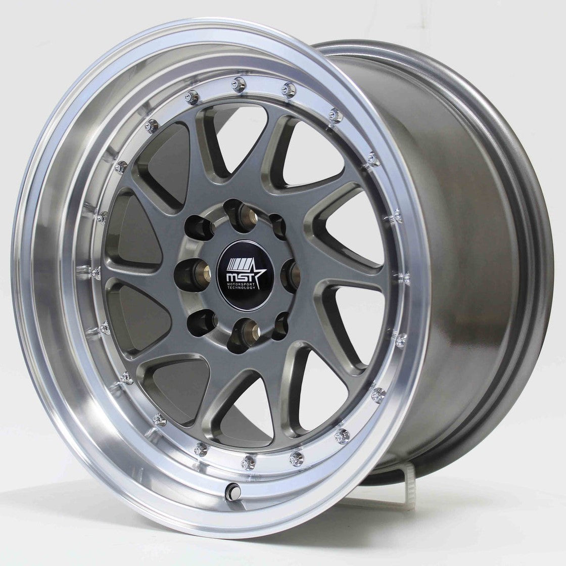 MST Wheels MT28 Gunmetal Machined Lip