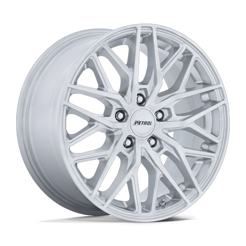 Petrol Wheels PE004 P3E Machined with Brushed Gloss Silver