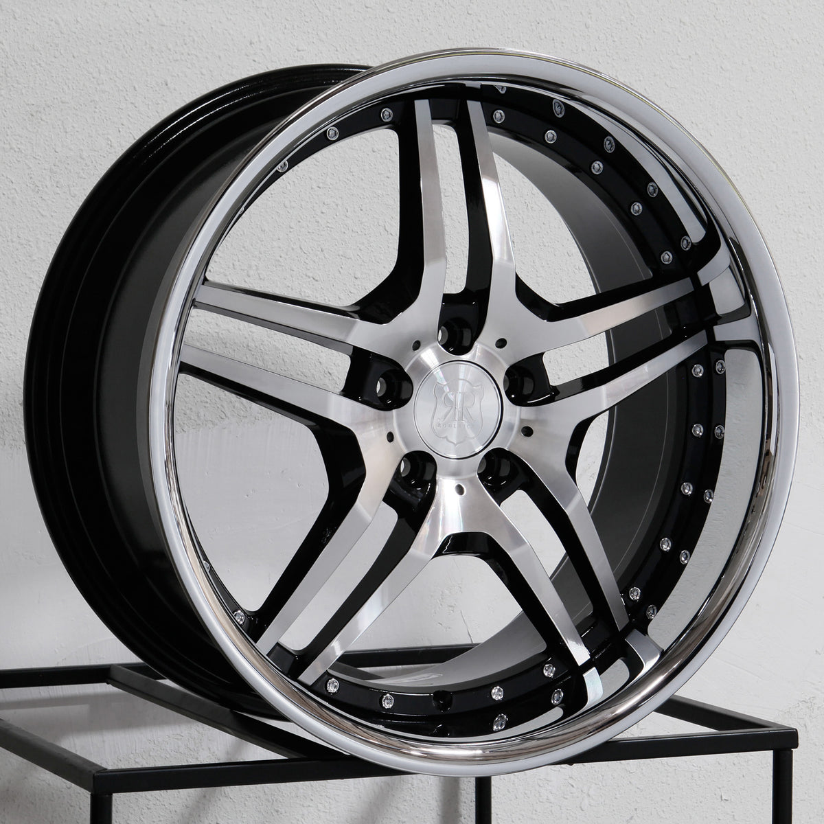 MRR Wheels RW2 Black Chrome Lip - Wheels Outlet