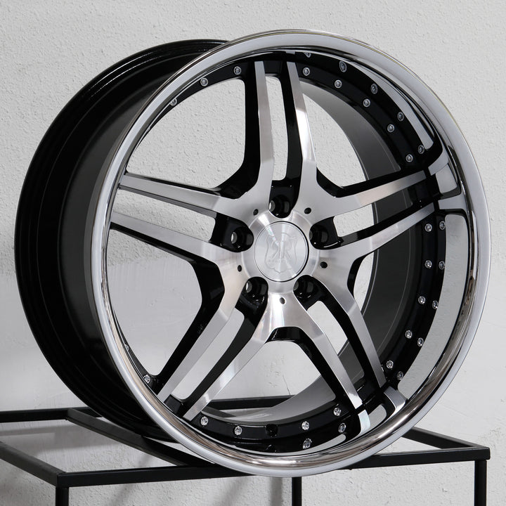 MRR Wheels RW2 Black Chrome Lip - Wheels Outlet