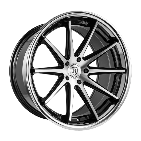 Rohana Wheels RFC10 Machine Black Chrome Lip