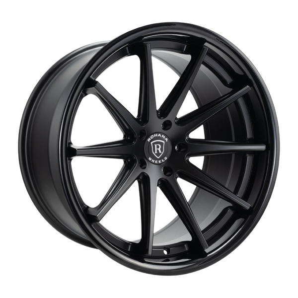 Rohana Wheels RFC10 Matte Black Gloss Black Lip