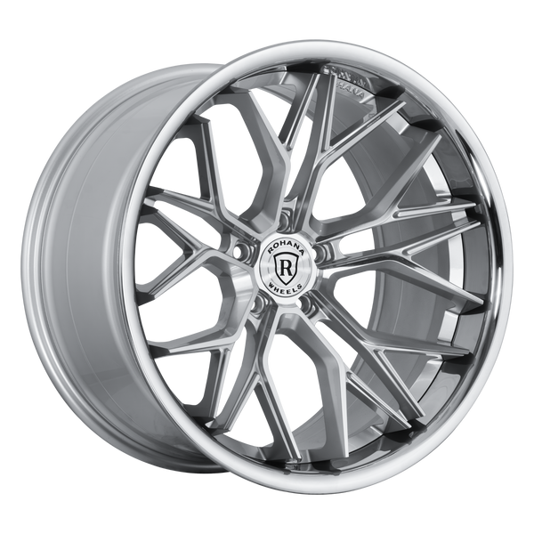 Rohana Wheels RFC3 Machine Silver Stainless Lip