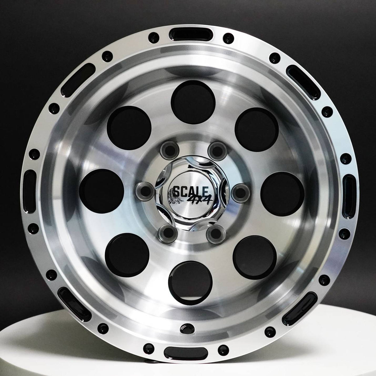Scale Wheels S52 Black Machined Face