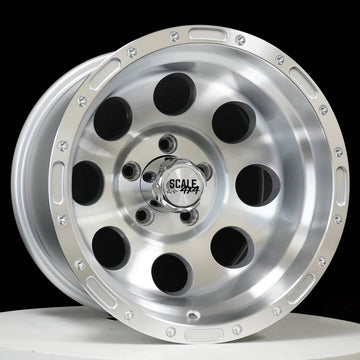 Scale Wheels S52 Silver Machined Face