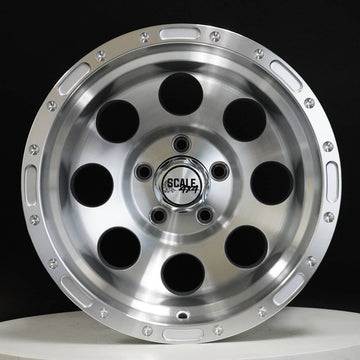 Scale Wheels S52 Silver Machined Face