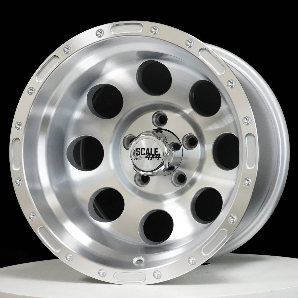 Scale Wheels S52 Silver Machined Face
