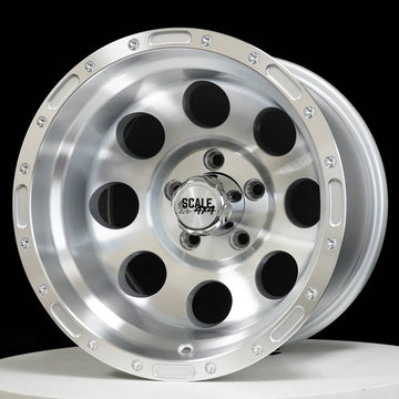 Scale Wheels S52 Silver Machined Face