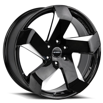 Strada Wheels S65 Coltello Black Milled - Wheels Outlet