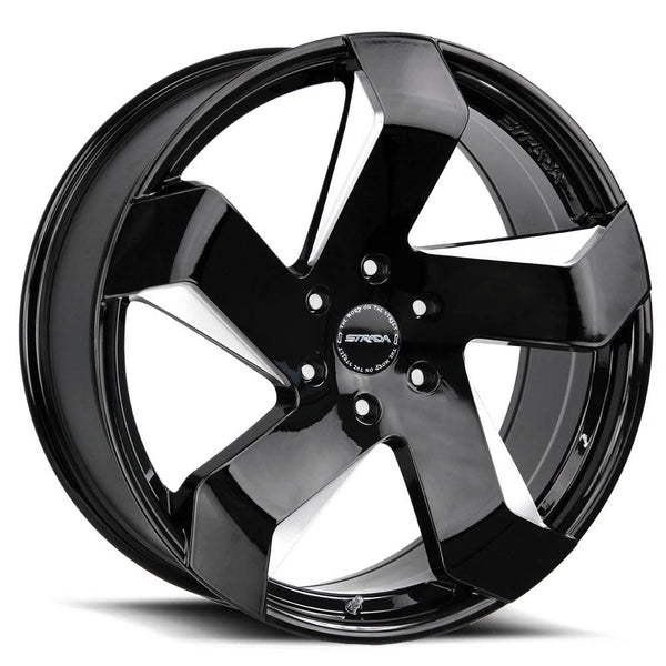 Strada Wheels S65 Coltello Black Milled - Wheels Outlet