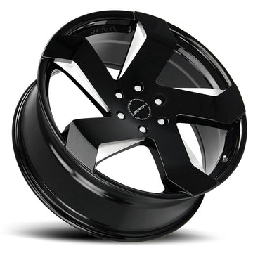 Strada Wheels S65 Coltello Black Milled - Wheels Outlet