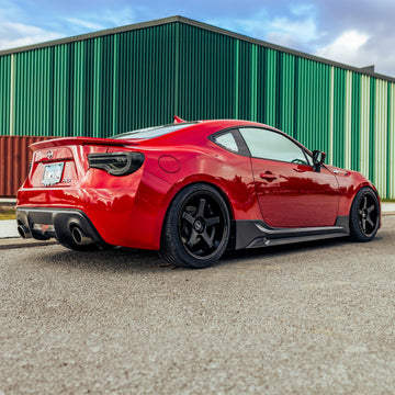 F1R Wheels FC5 Matte Black Gloss Black Lip