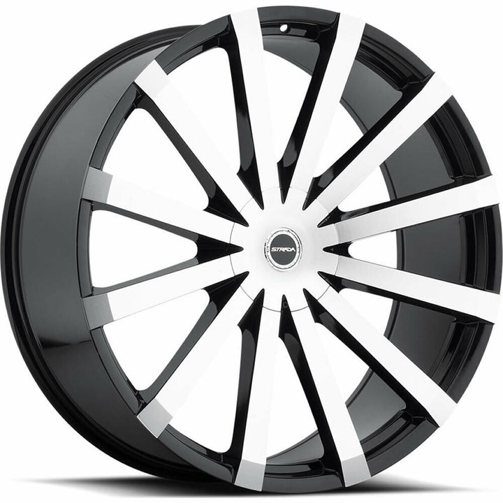 Strada Wheels S50 Gabbia Black Machine - Wheels Outlet