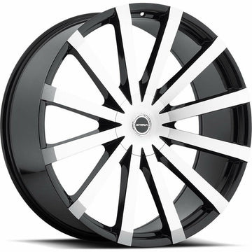 Strada Wheels S50 Gabbia Black Machine - Wheels Outlet