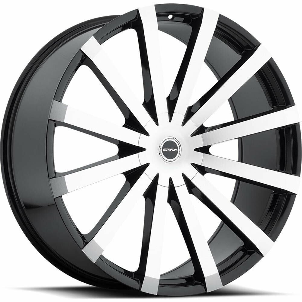 Strada Wheels S50 Gabbia Black Machine - Wheels Outlet