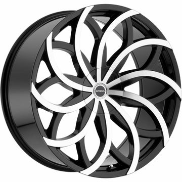 Strada Wheels S61 Huracan Black Machine - Wheels Outlet