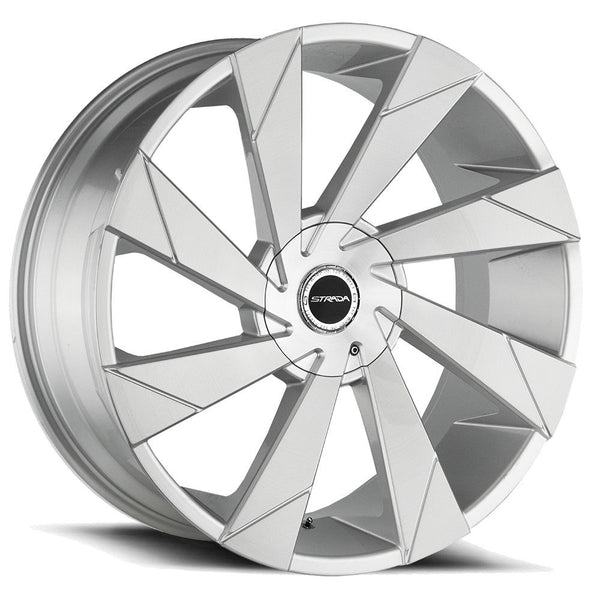 Strada Wheels S62 Moto Silver Brushed - Wheels Outlet