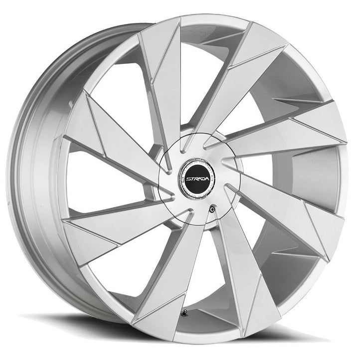 Strada Wheels S62 Moto Silver Brushed - Wheels Outlet