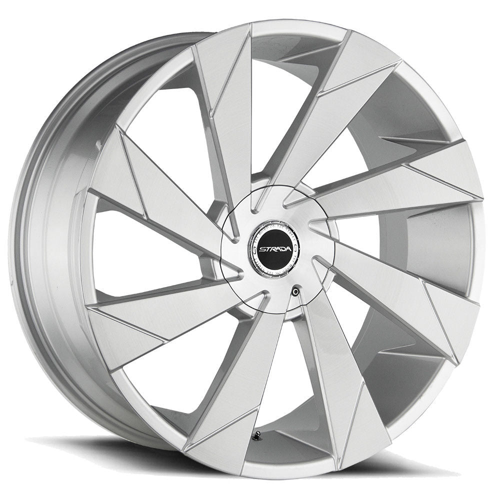 Strada Wheels S62 Moto Silver Brushed - Wheels Outlet