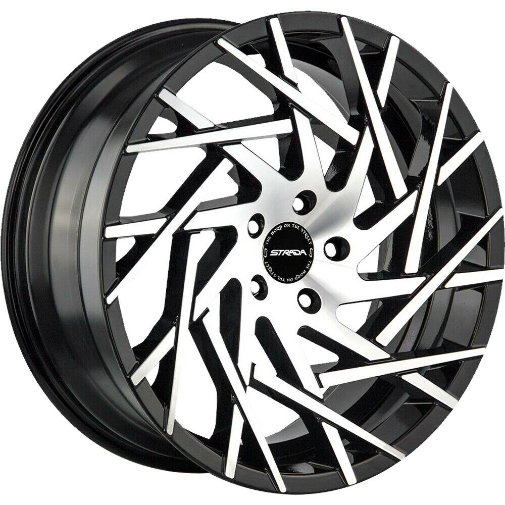 Strada Wheels S64 Nido Black Machine - Wheels Outlet