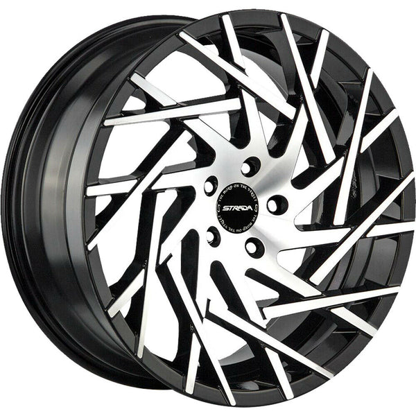 Strada Wheels S64 Nido Black Machine - Wheels Outlet