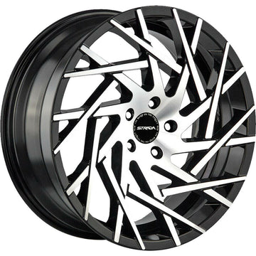 Strada Wheels S64 Nido Black Machine - Wheels Outlet