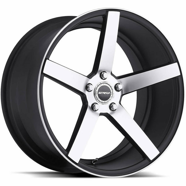 Strada Wheels S35 Perfetto Black Machine - Wheels Outlet