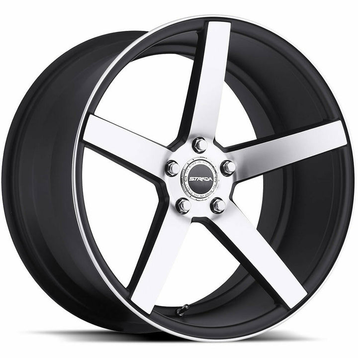 Strada Wheels S35 Perfetto Black Machine - Wheels Outlet