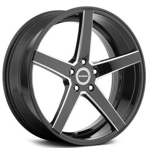 Strada Wheels S35 Perfetto Black Milled - Wheels Outlet