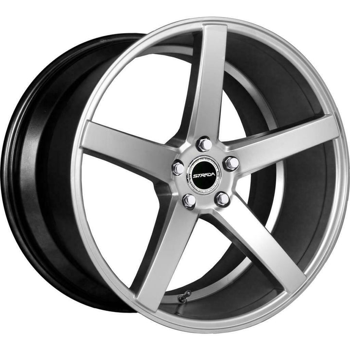 Strada Wheels S35 Perfetto Silver Machine - Wheels Outlet