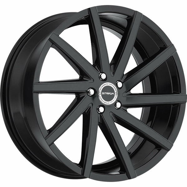 Strada Wheels S41 Sega Black - Wheels Outlet