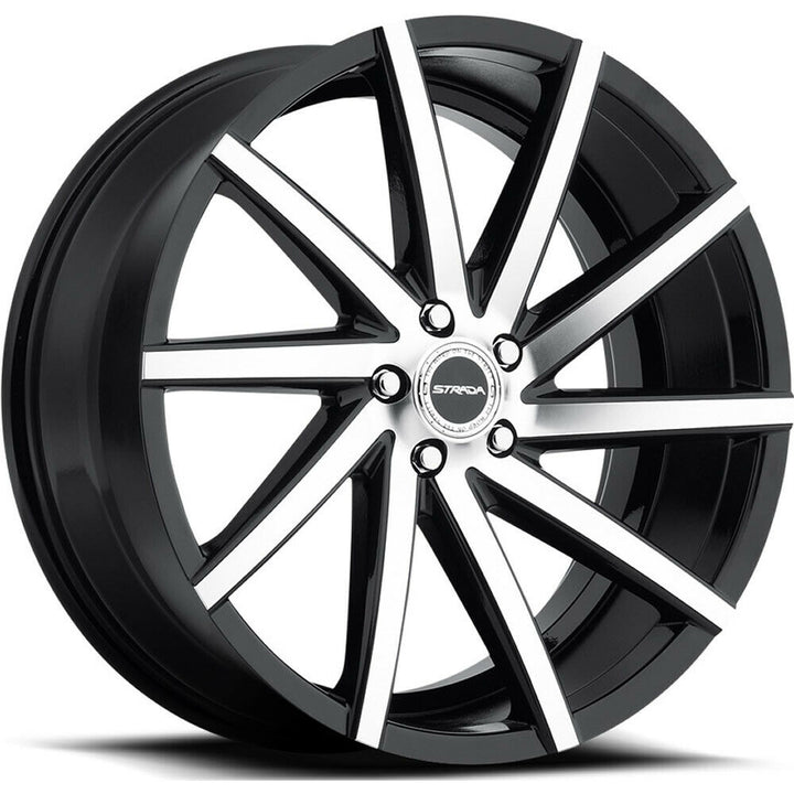 Strada Wheels S41 Sega Black Machine - Wheels Outlet