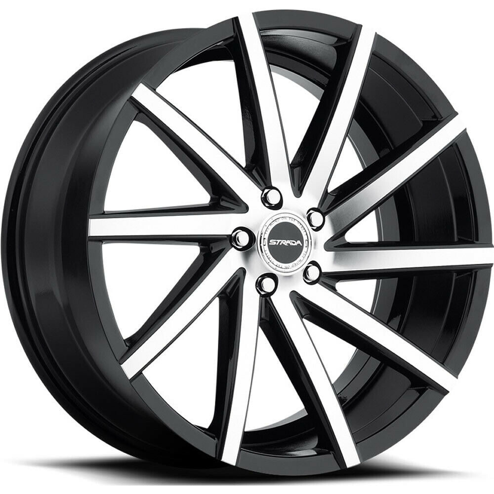 Strada Wheels S41 Sega Black Machine - Wheels Outlet
