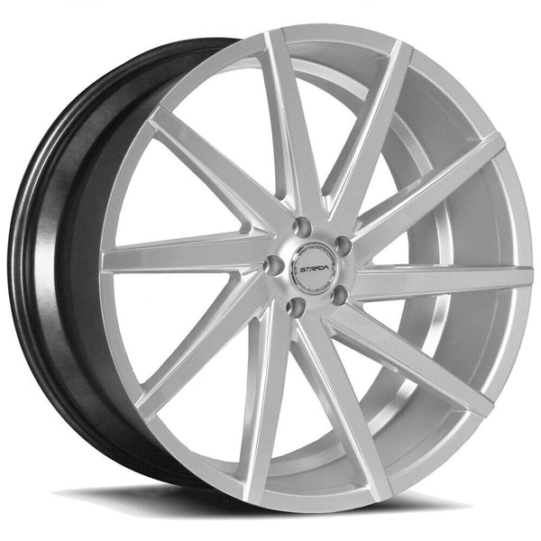Strada Wheels S41 Sega Silver Machine - Wheels Outlet