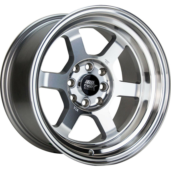 MST Wheels Time Attack Silver Machined