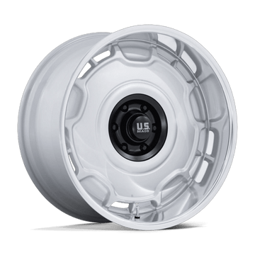 US Mags Wheels UC146 Arlington Silver Matte Black Center with Diamond Cut Lip