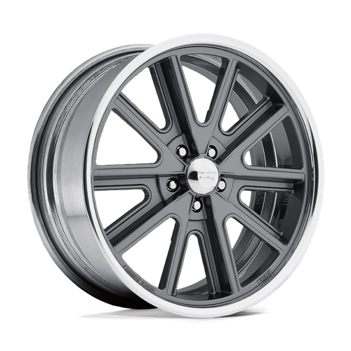 American Racing Wheels VN407 Cobra Two-piece Mag Gray Center Polished Barrel