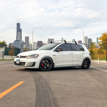 F1R Wheels FC5 Matte Black Gloss Black Lip