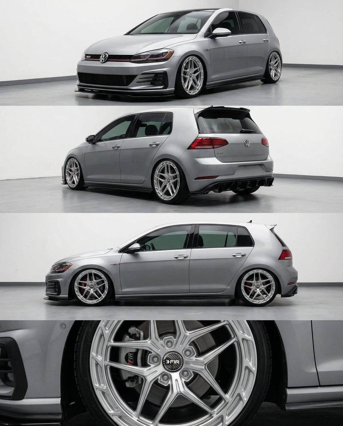 F1R Wheels FS5 Machine Silver