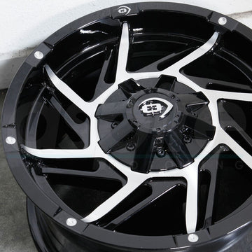 Vision Wheels 422 Prowler Black Machined