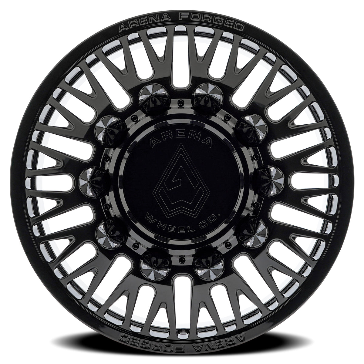 Arena Forged Wheels AF101 Casino Dually Gloss Black Front