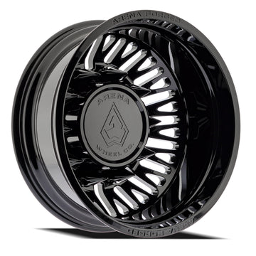 Arena Forged Wheels AF101 Casino Dually Gloss Black Rear Outer